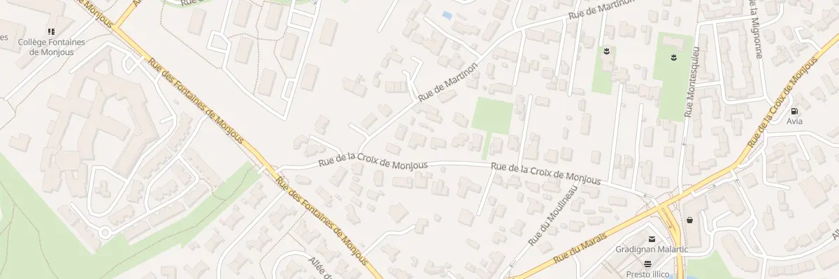 Plan du 16 Rue de la Croix de Monjous à Gradignan