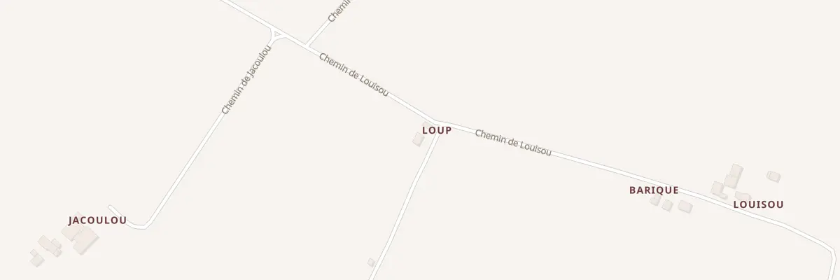 Plan du 1000 Che de Louisou à Hagetaubin