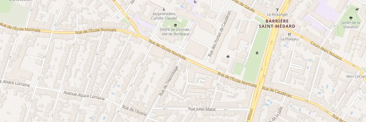 Plan du 56 Rue de l’École Normale à Bordeaux