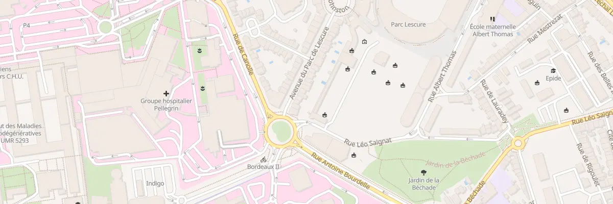 Plan du 108 Av du Parc de Lescure à Bordeaux