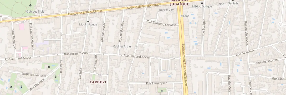 Plan du 88 Rue de la Liberté à Bordeaux