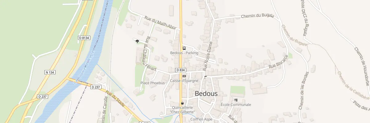 Plan du 5 Rue Gambetta à Bedous