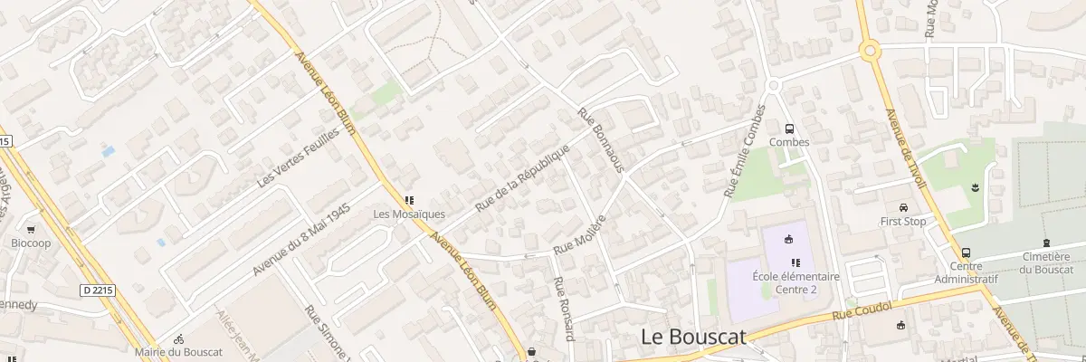 Plan du 17 Rue de la République au Bouscat