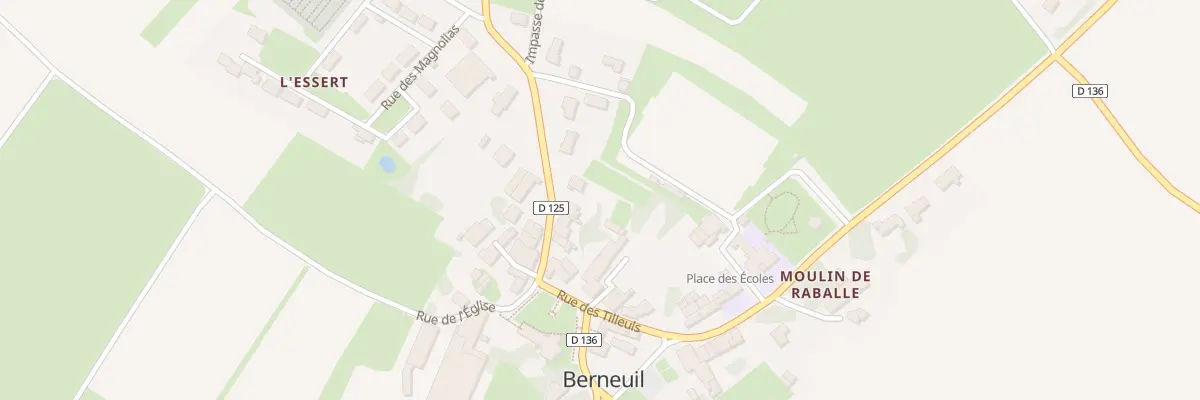 Plan du 16 Rue des Moulins à Berneuil