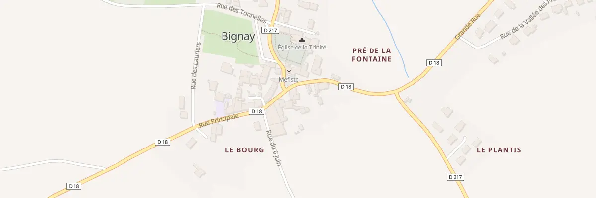 Plan du 6 Gr Grand Rue à Bignay