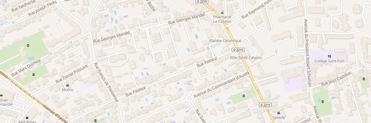 Plan du 23 Rue Pasteur au Bouscat