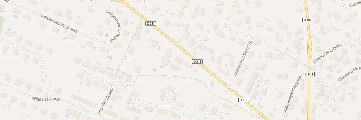 Plan du 8 Rte d’Arcachon à Saucats