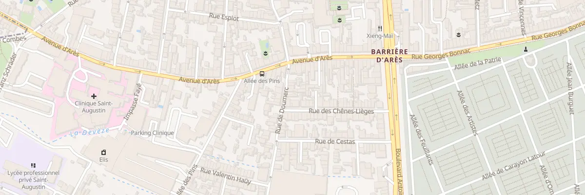 Plan du 14 Rue de Doumerc à Bordeaux