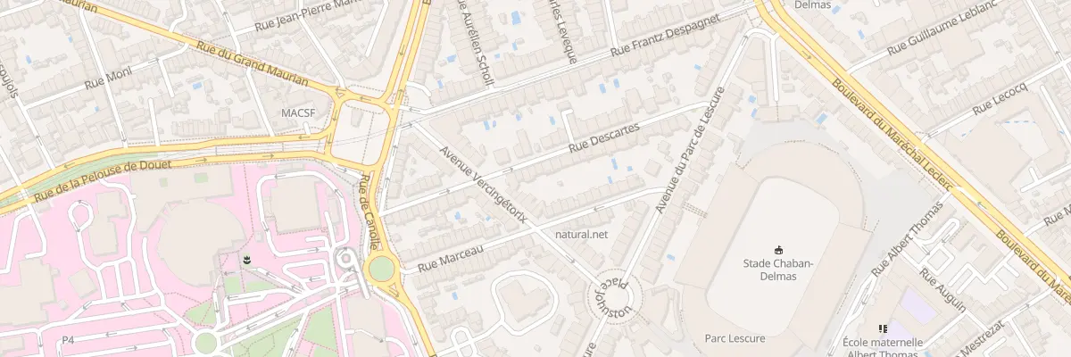 Plan du 36 Rue Descartes à Bordeaux