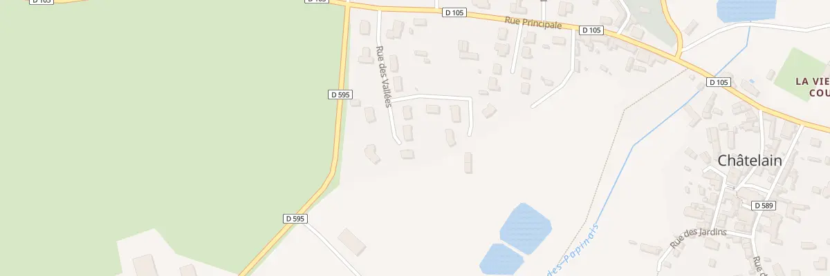 Plan du 11 Rue des vallées à Châtelain