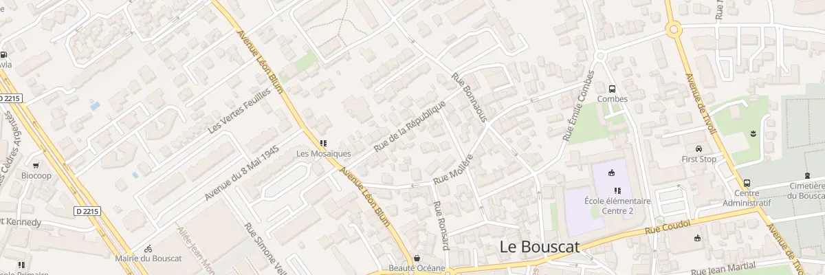 Plan du 15 Rue de la République au Bouscat