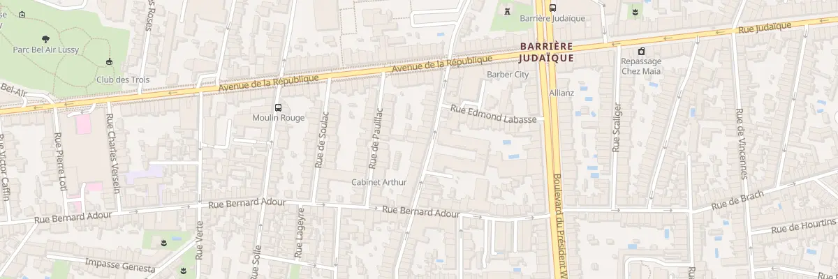 Plan du 81 Rue de la Liberté à Bordeaux