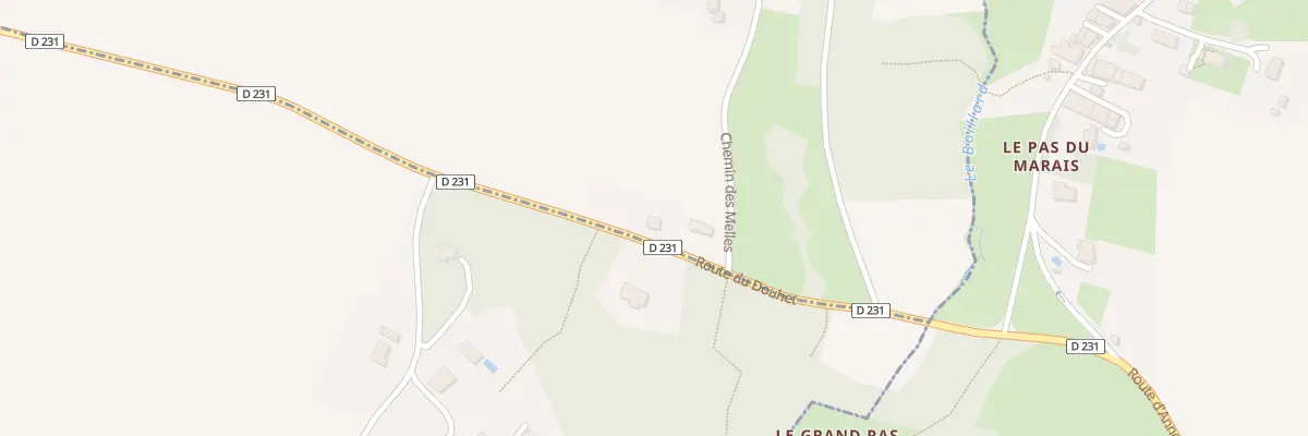 Plan du 223 Rte du Douhet à Annepont