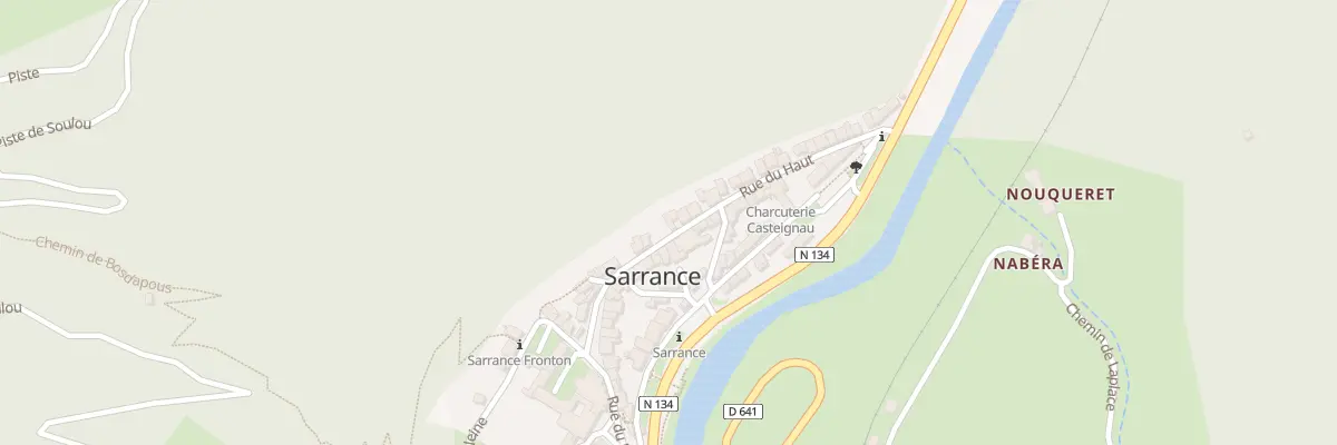 Plan du 38 Rue du Haut à Sarrance