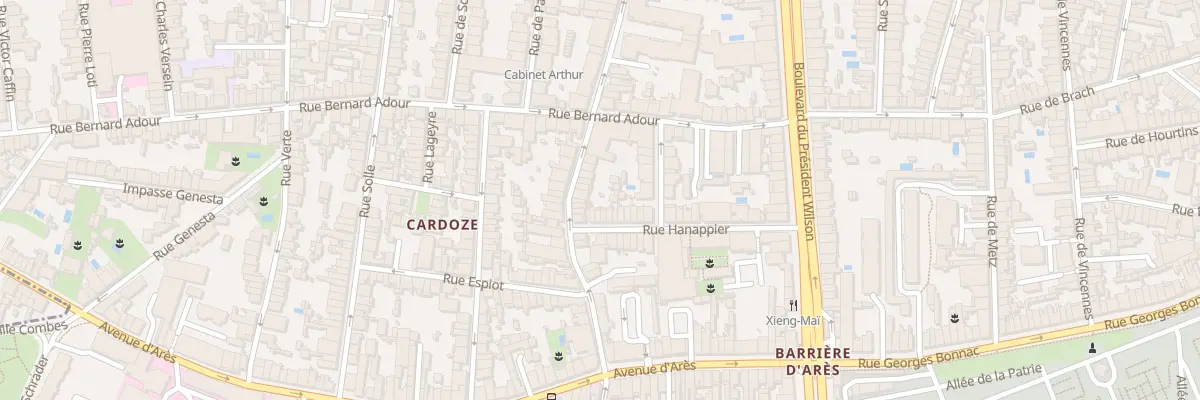 Plan du 118 Rue de la Liberté à Bordeaux