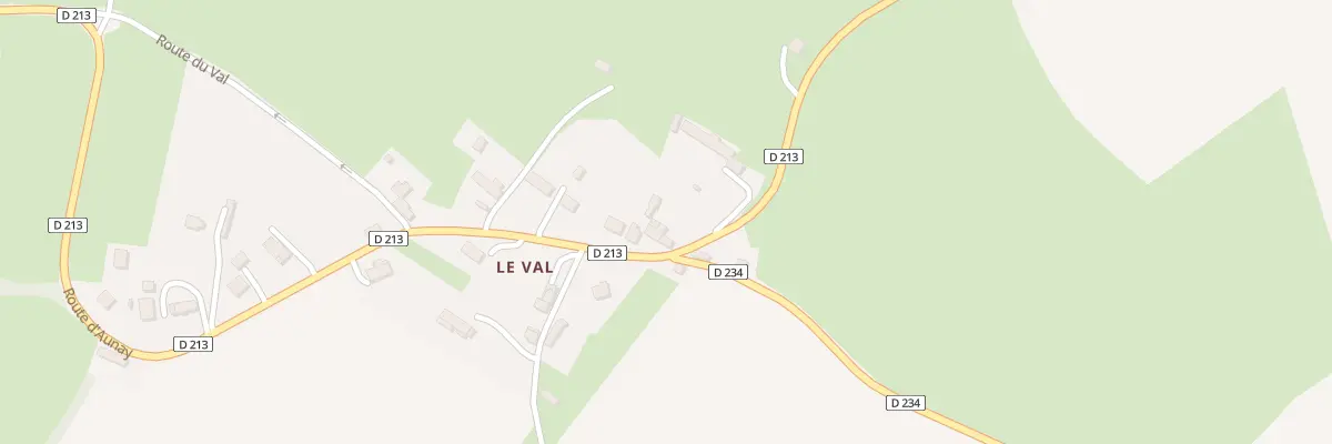 Plan du 14 Rte d’Aunay à Courvaudon