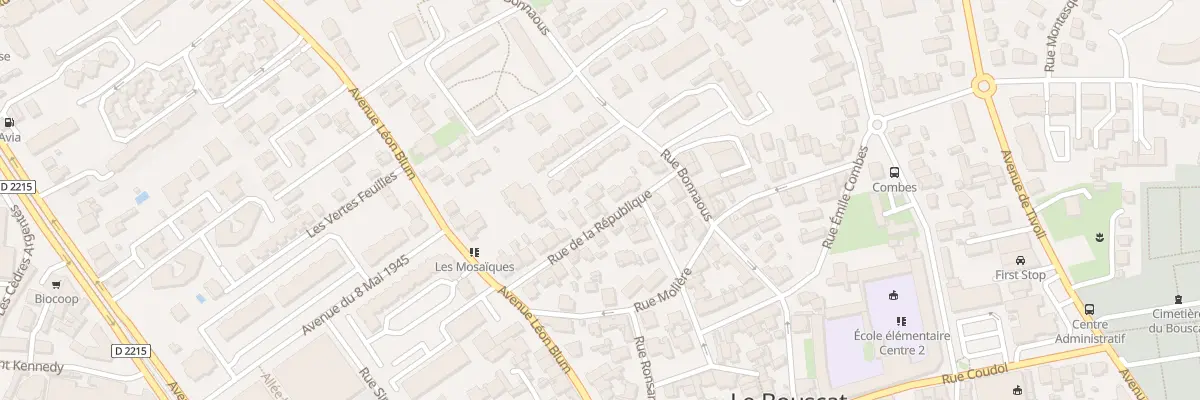 Plan du 20 Rue de la République au Bouscat
