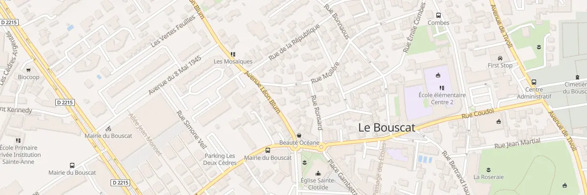 Plan du 7 Rue Molière au Bouscat