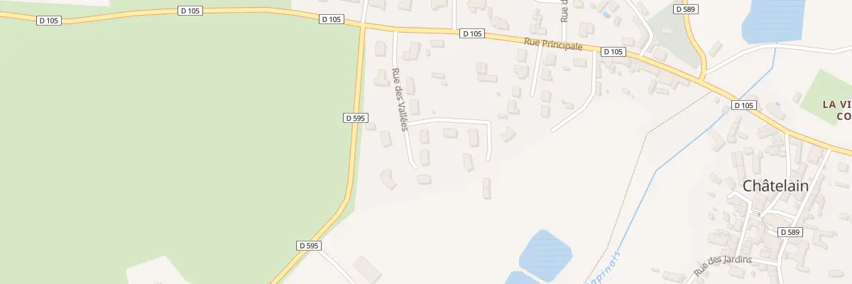Plan du 9 Rue des vallées à Châtelain