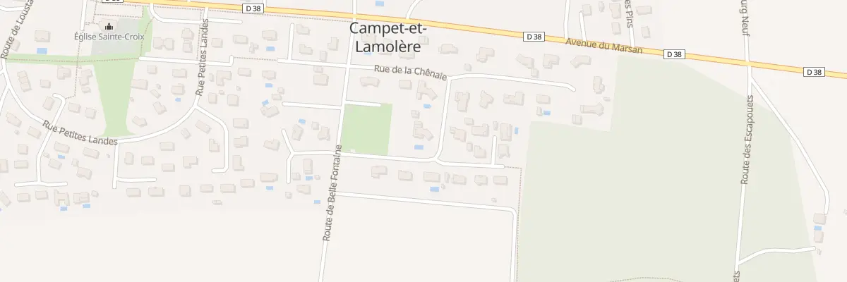 Plan du 8 Rue de la Chenaie à Campet-et-Lamolère