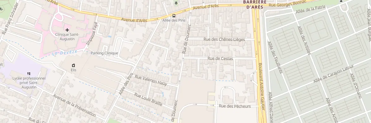 Plan du 30 Rue de Doumerc à Bordeaux