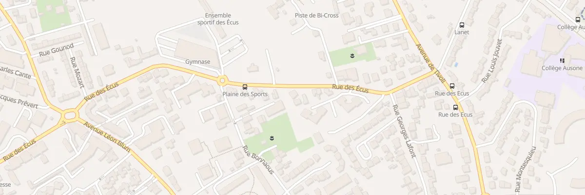 Plan du 83 Rue Bonnaous au Bouscat