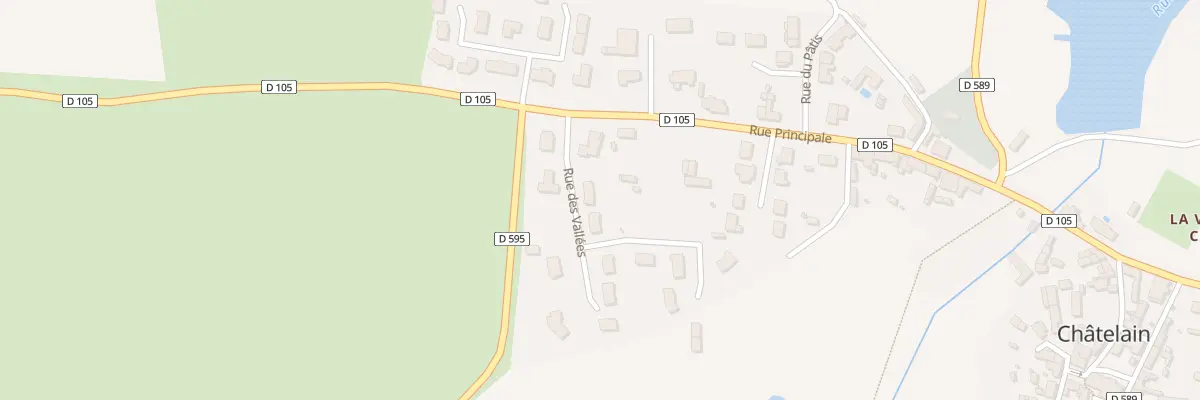 Plan du 5 Rue des vallées à Châtelain