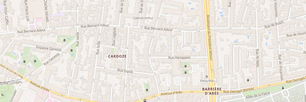 Plan du 120 Rue de la Liberté à Bordeaux