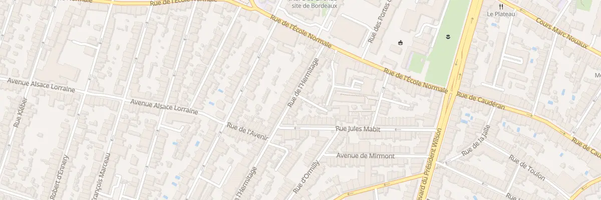 Plan du 22 Rue de l’Hermitage à Bordeaux