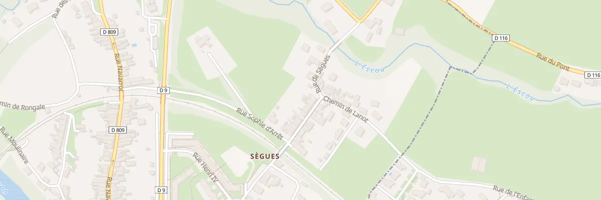 Plan du 57 Rue de Sègues à Oloron-Sainte-Marie