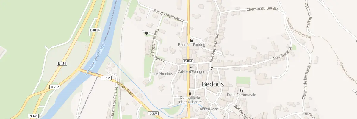 Plan du 4 Rue du Moulin à Bedous