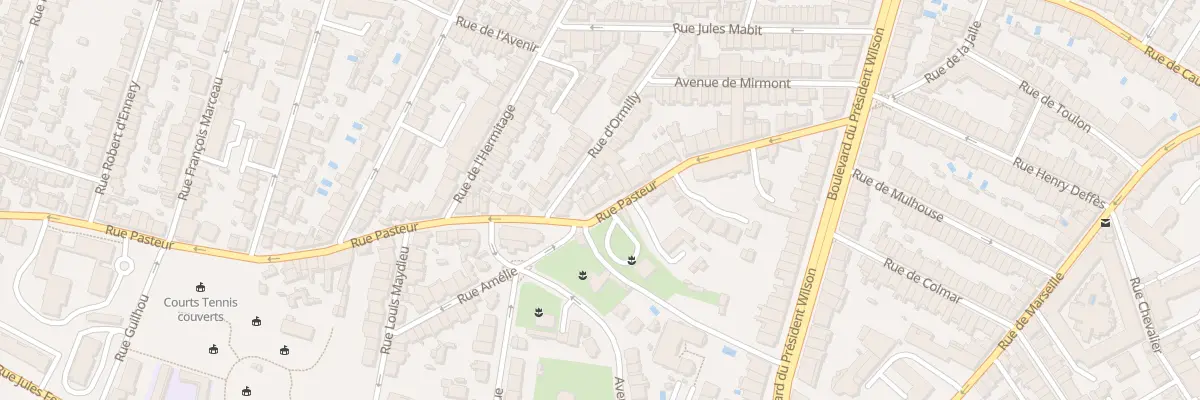 Plan du 43 Rue Pasteur à Bordeaux