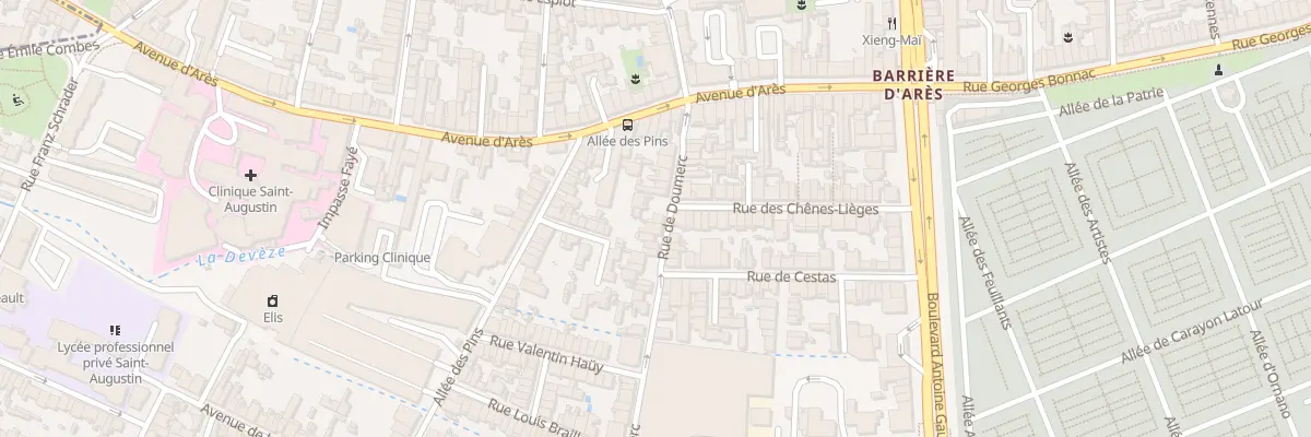 Plan du 23 Rue de Doumerc à Bordeaux