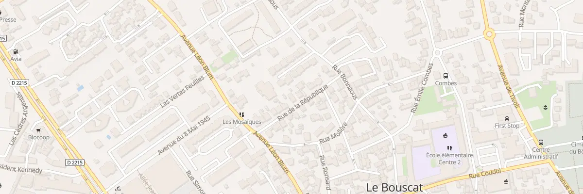 Plan du 16 Rue de la République au Bouscat