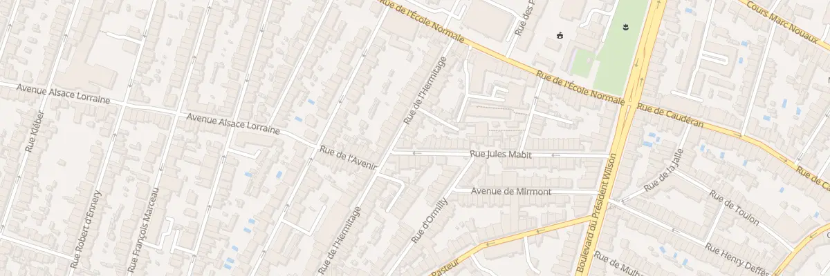 Plan du 30 Rue de l’Hermitage à Bordeaux