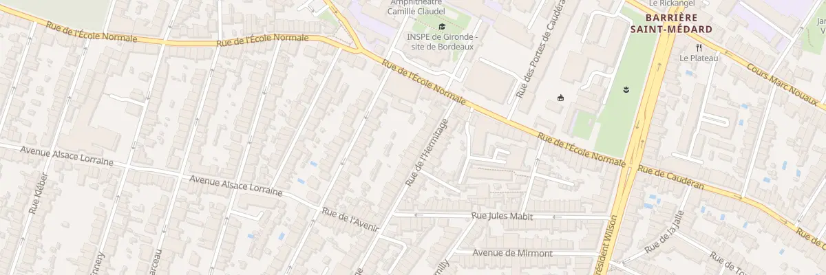 Plan du 11 Rue de l’Hermitage à Bordeaux