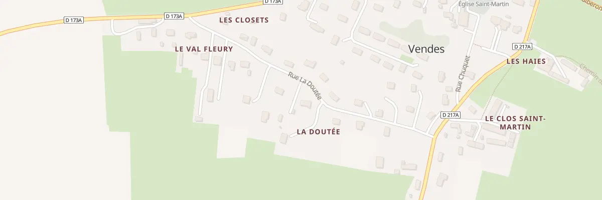 Plan du 5085 La Doutee à Vendes