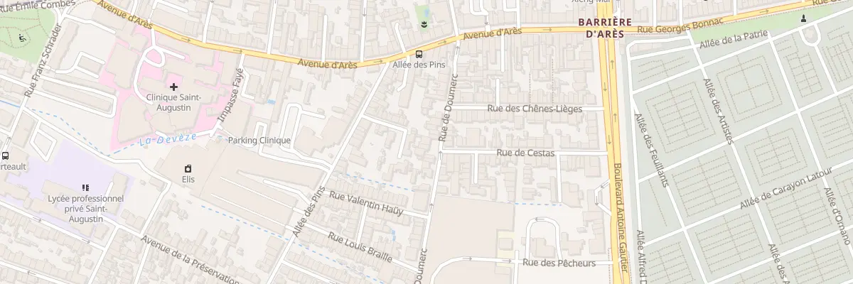 Plan du 31 Rue de Doumerc à Bordeaux