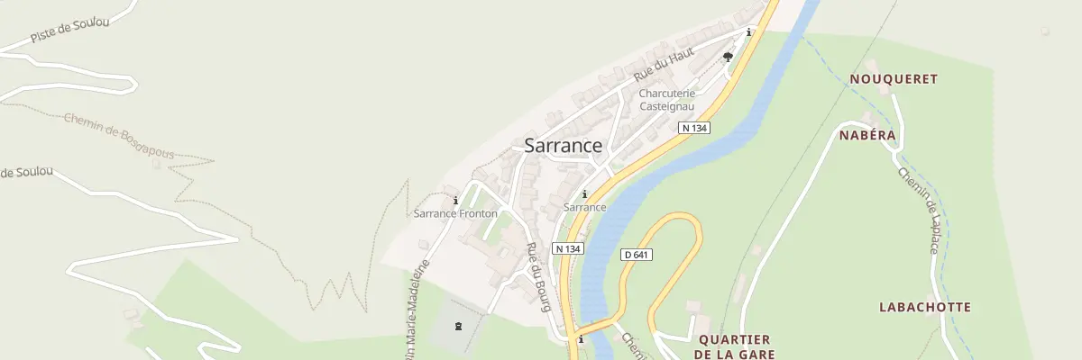Plan du 9040 Rue du Bourg à Sarrance
