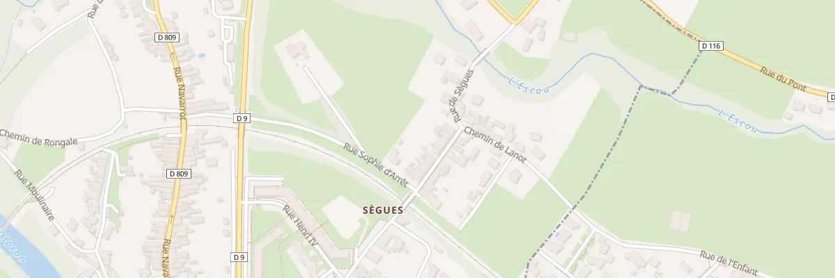 Plan du 47 Rue de Sègues à Oloron-Sainte-Marie