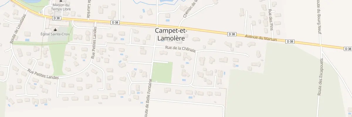 Plan du 4 Rue de la Chenaie à Campet-et-Lamolère