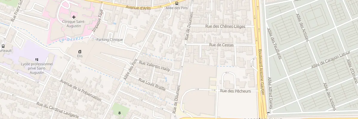 Plan du 45 Rue de Doumerc à Bordeaux