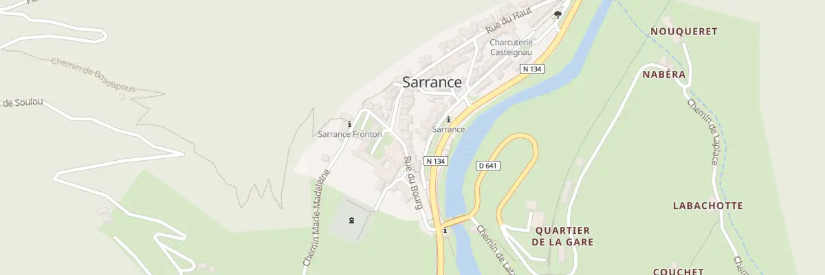 Plan du 9001 Pl de l’Eglise à Sarrance