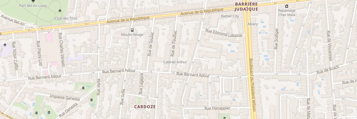 Plan du 32 Rue de Pauillac à Bordeaux