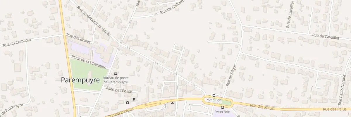 Plan du 28 Rue du Gen de Gaulle à Parempuyre