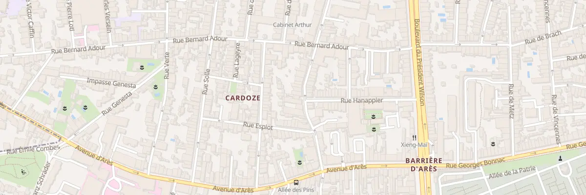 Plan du 125 Rue de la Liberté à Bordeaux