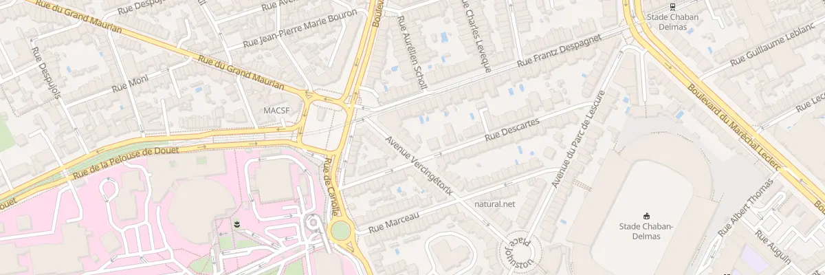 Plan du 6 Av Vercingetorix à Bordeaux