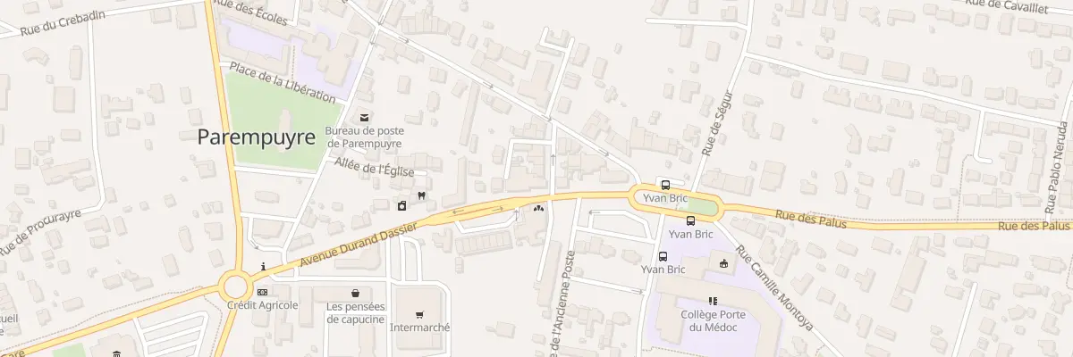 Plan du 1 Rue Henri Founeau à Parempuyre