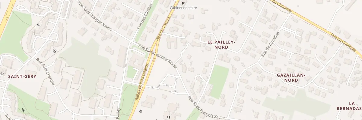 Plan du 44 Rue Saint-François Xavier à Gradignan