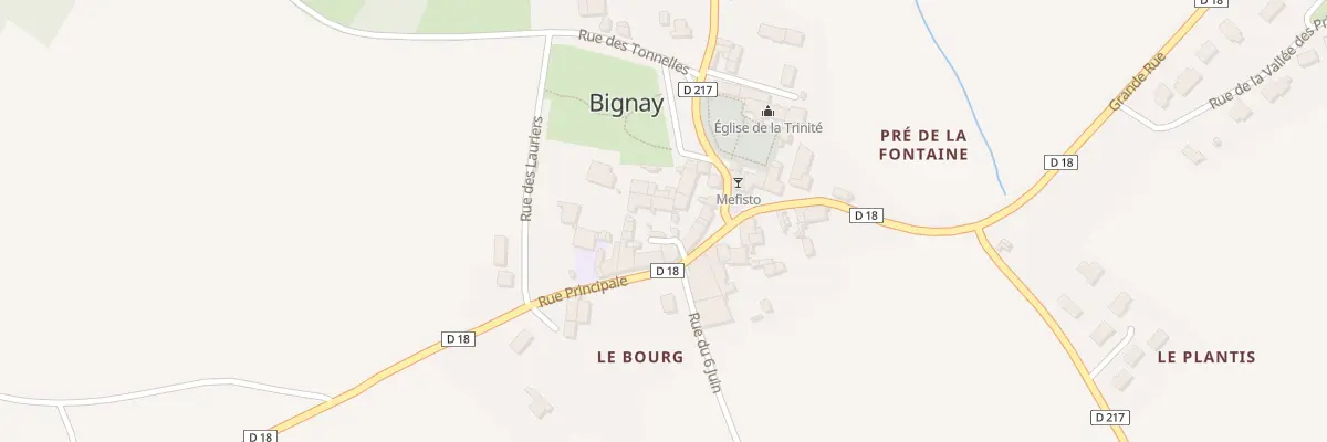 Plan du 6 Imp Rose des Vents à Bignay